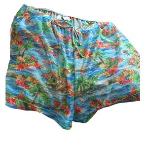 NWT Tropical Mesh Swim Short Coverups